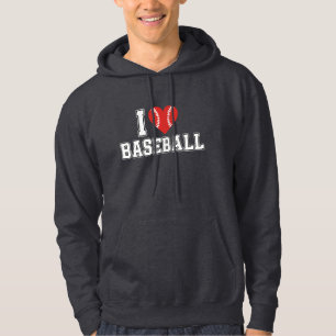 Ich liebe Baseball Hoodie