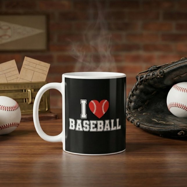 Ich liebe Baseball Kaffeetasse (I Love Baseball Mug)