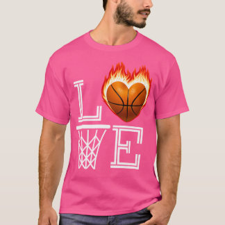 Ich Liebe Basketball Basketball Lover Geschenk für T-Shirt