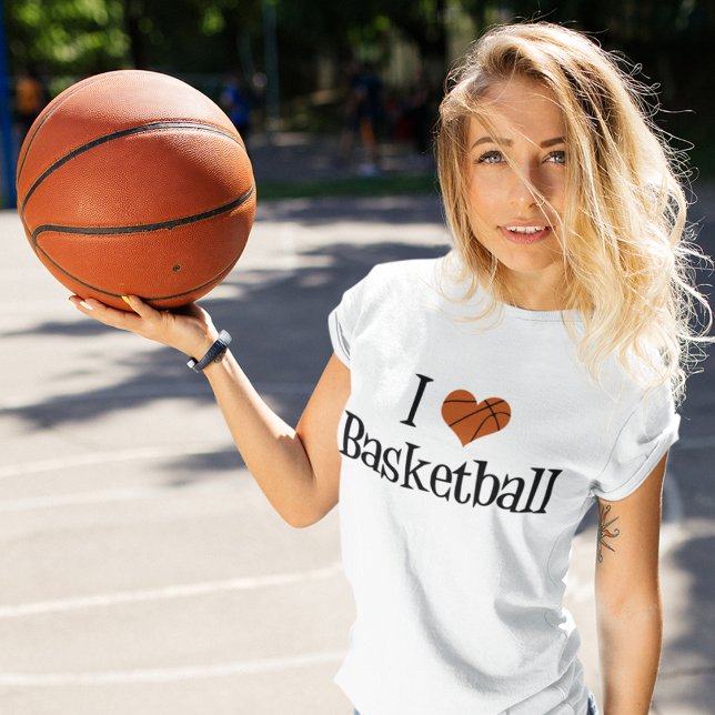 Ich Liebe Basketball Frauen T-Shirt (Von Creator hochgeladen)
