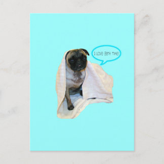 Ich Liebe Bath Time! Postkarte