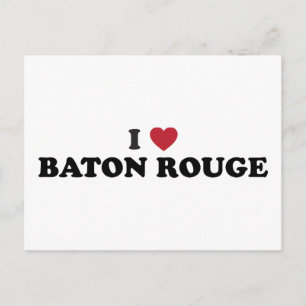 Ich liebe Baton Rouge Louisiana Postkarte