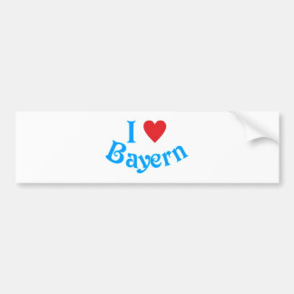 Ich liebe Bayern I love Bavaria Autoaufkleber