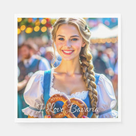 ICH LIEBE BAYERN SERVIETTE