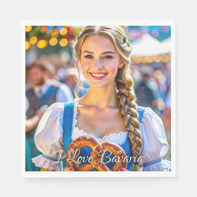 ICH LIEBE BAYERN SERVIETTE (Vorderseite)