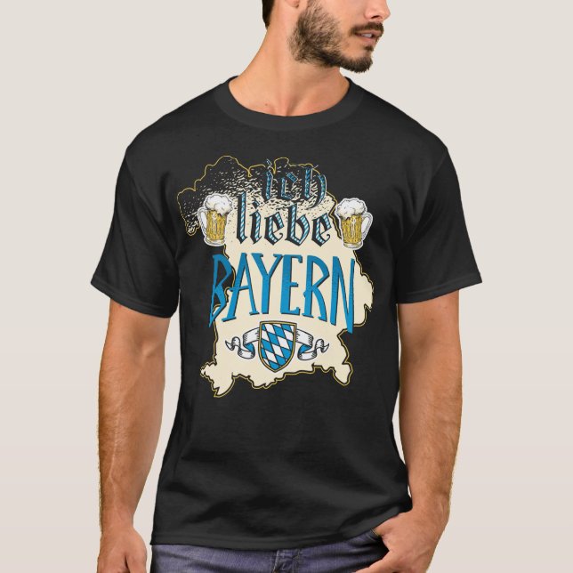 ICH LIEBE BAYERN T-Shirt (Vorderseite)