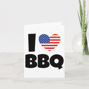 Ich liebe Bbq Byrbecue mit amerikanischer Flagge u Karte