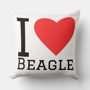 Ich liebe Beagle Kissen