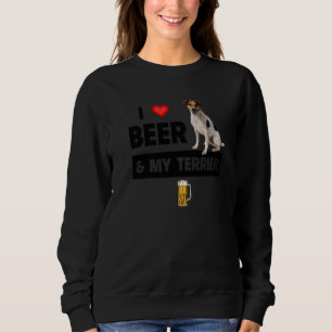 Ich Liebe Beer und mein Jack Russell Terrier Mama Sweatshirt