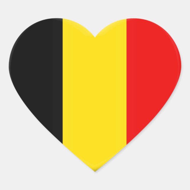 Ich liebe Belgien Herz-Aufkleber (Vorderseite)