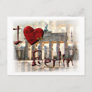 Ich Liebe Berlin Postkarte