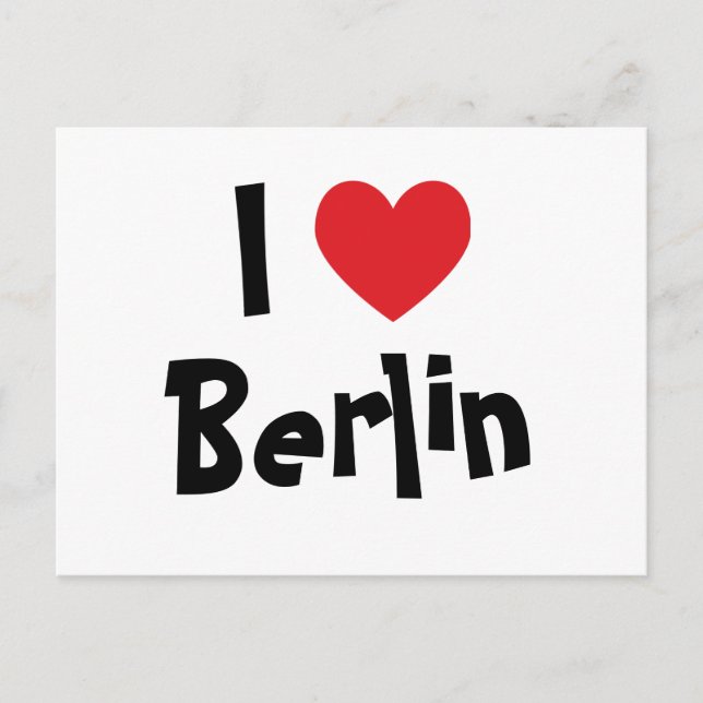 Ich liebe Berlin Postkarte (Vorderseite)