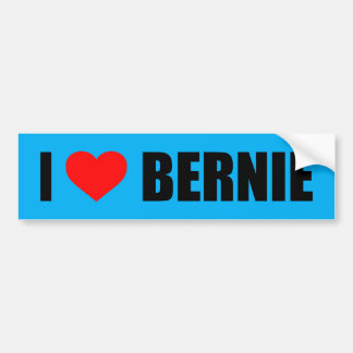 "ICH LIEBE BERNIE" AUTOAUFKLEBER