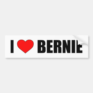 "ICH LIEBE BERNIE" AUTOAUFKLEBER