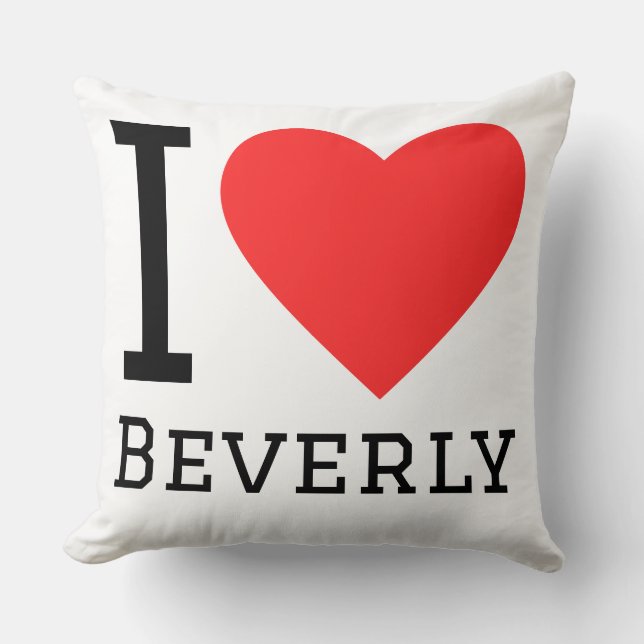 Ich liebe Beverly Kissen (Vorderseite)