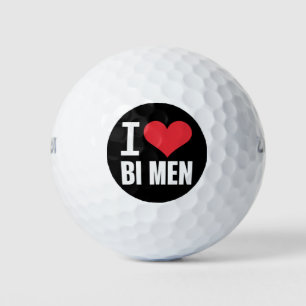 Ich liebe Bi-Mi bisexuelle Männer Bi Stolz Bisexue Golfball