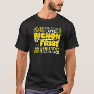 Ich liebe Bichon Frise Hund Hundezüchter Welpe Pf T-Shirt
