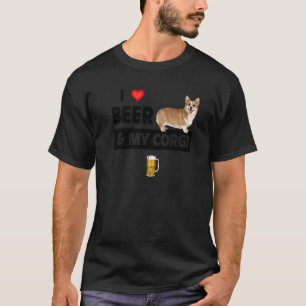 Ich liebe Bier und meine Corgi-Mutter-Vater Pembro T-Shirt