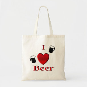 Ich liebe Bierdesign Tragetasche