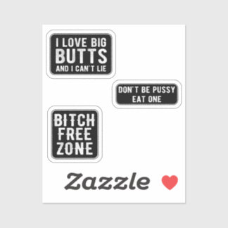 Ich Liebe Big Buts Funny Sexy Sticker Packs