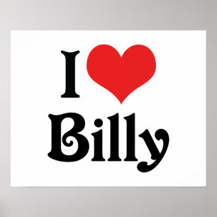 Ich liebe Billy Poster