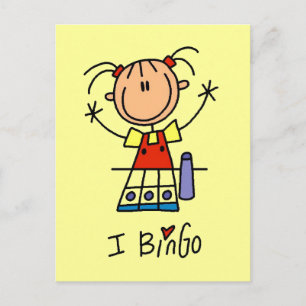 Ich liebe Bingo T-Shirts und Geschenke Postkarte
