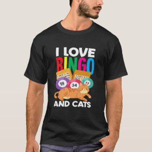 Ich liebe Bingo und Katzen entspannende lustige St T-Shirt