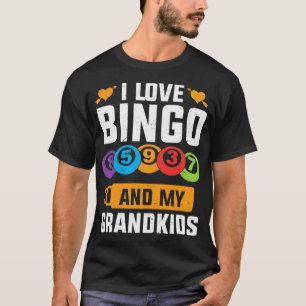 Ich liebe Bingo und meine Enkelkinder Lustiger Bi T-Shirt