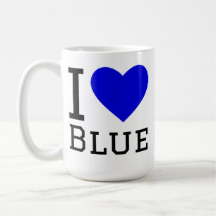 Ich liebe Blau Kaffeetasse