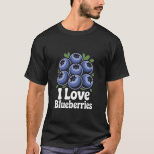 Ich liebe Blaubeeren Frische Beerenfreude T-Shirt