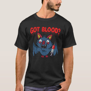 Ich liebe Blood Bats Halloween Süßigkeiten Vollmon T-Shirt