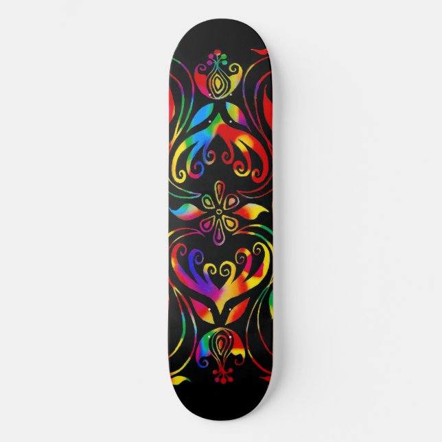 Ich liebe Blumen Skateboard (Vorderseite)