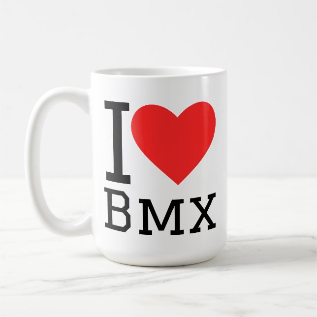 Ich liebe BMX Kaffeetasse (Links)