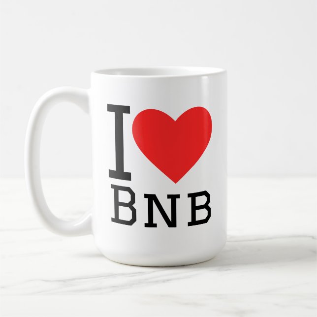 Ich liebe bnb kaffeetasse (Links)