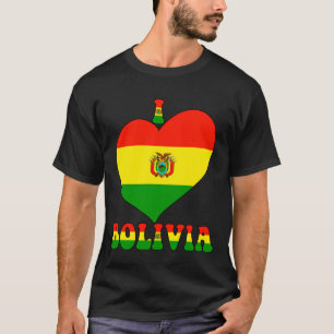 Ich liebe Bolivien Ich Herz Boliviens Unabhängigke T-Shirt