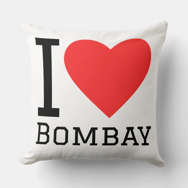 Ich liebe Bombay  Kissen (Vorderseite)