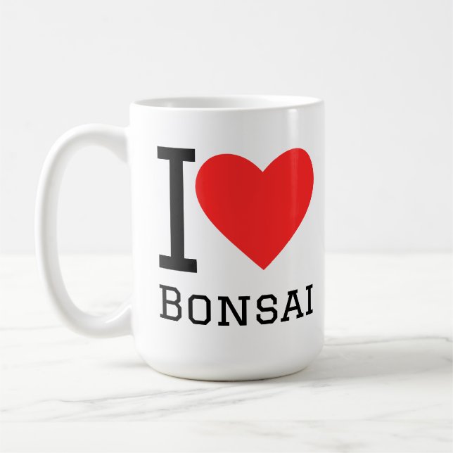 Ich liebe Bonsai Kaffeetasse (Links)