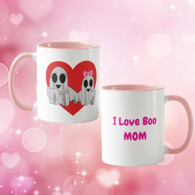 Ich liebe Boo Mama - Rosa Tasse (Von Creator hochgeladen)
