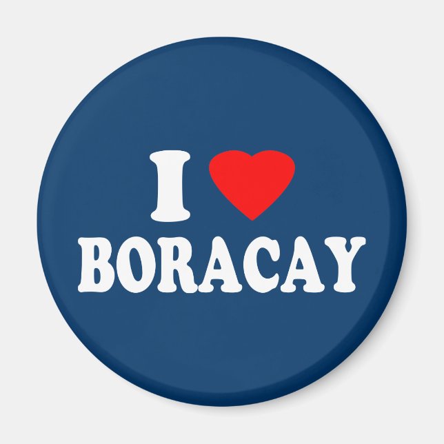 Ich liebe Boracay Magnet (Vorne)