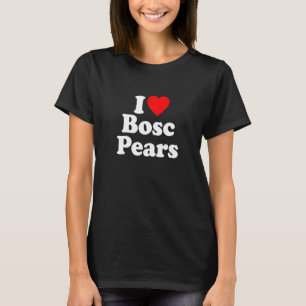 Ich liebe Bosc-Birnenherz T-Shirt