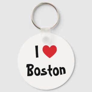 Ich liebe Boston Schlüsselanhänger