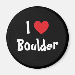 Ich liebe Boulder Magnet