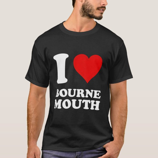 Ich liebe Bournemouth T-Shirt (Vorderseite)