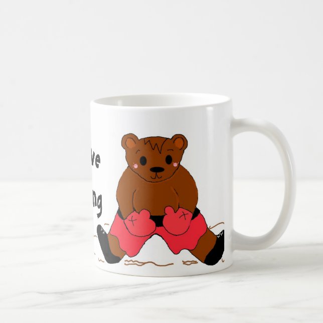 Ich liebe Boxen Kaffeetasse (Rechts)