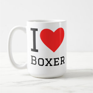 Ich liebe Boxer Kaffeetasse