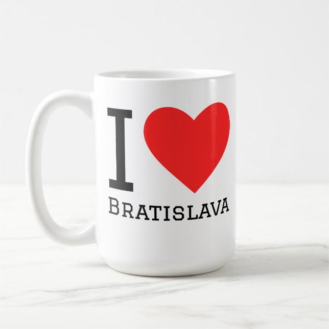 Ich liebe Bratislava  Kaffeetasse (Links)
