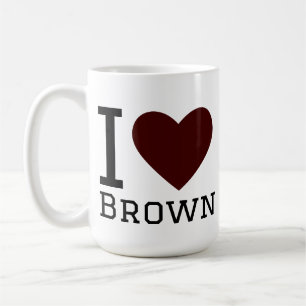 Ich liebe Braun Kaffeetasse