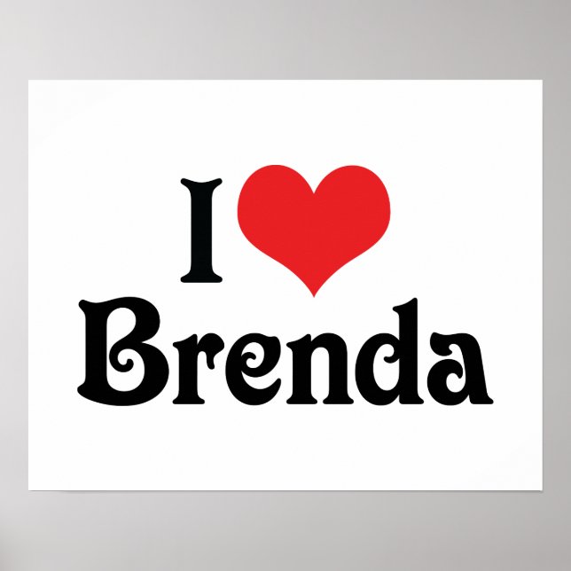 Ich liebe Brenda Poster (Vorne)