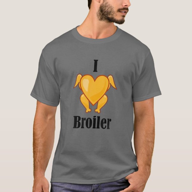 Ich liebe Broiler Roast Chicken Ossi Funny DDR sag T-Shirt (Vorderseite)