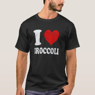 Ich liebe Brokkoli Vegan Vegetarisch Vintage T-Shirt